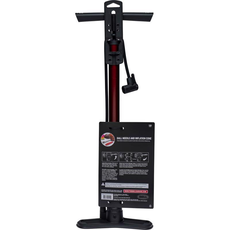 Bell Sports Zephyr 850 Steel Bicycle Floor Pump Maroon