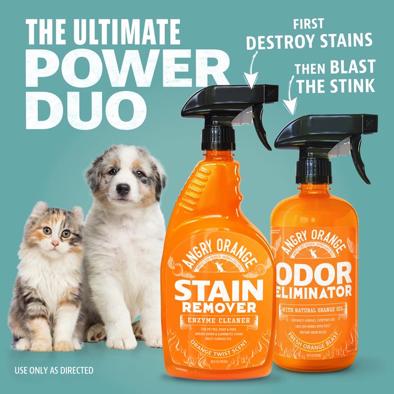 Angry Orange Cat/Dog Liquid Enzyme Stain And Odor Remover 24 oz