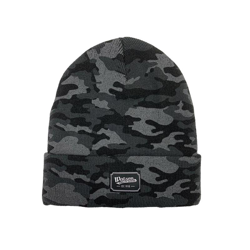 BEANIE GRY CAMO POLY 1PK