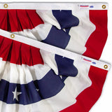 Valley Forge American  Pleated Flag 18 in. H X 36 in. L