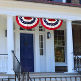 Valley Forge American  Pleated Flag 18 in. H X 36 in. L