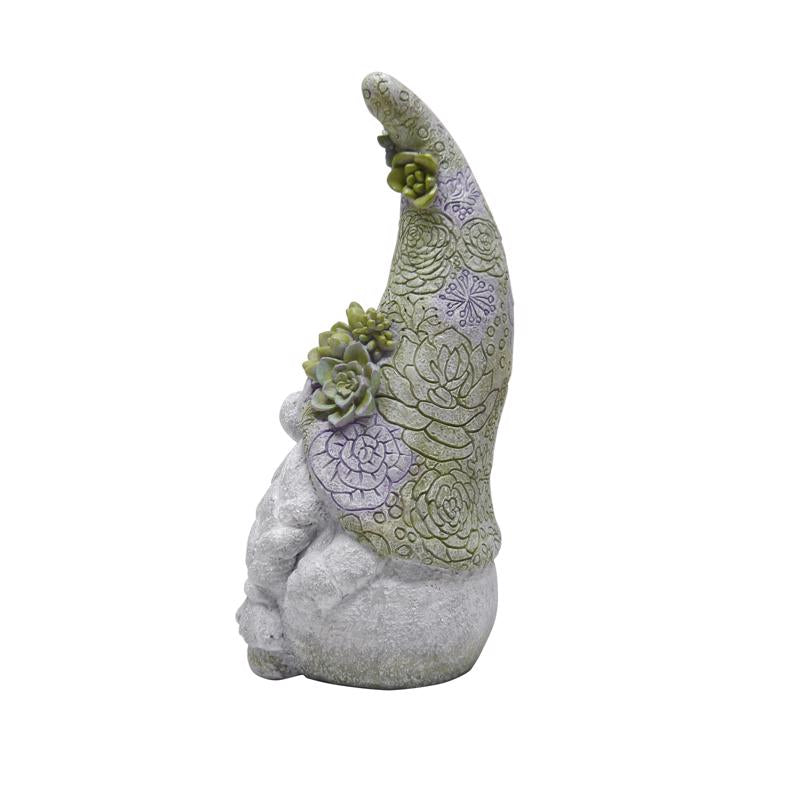 Meadowcreek Polyresin Multi-color 14 in. Mr and Mrs Gnome Garden Statue