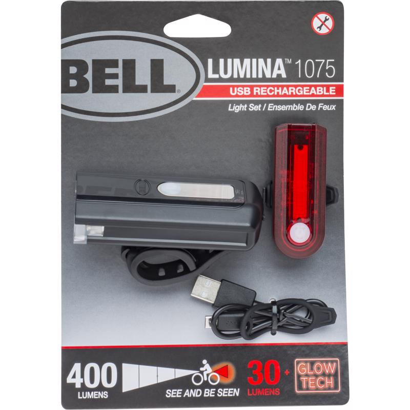 Bell Sports Lumina Plastic Light Set Clear Red