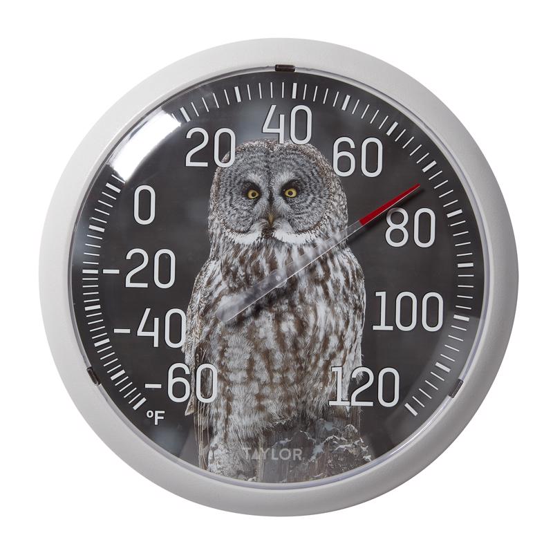 DIAL THRMOMTR OWL 13.25"