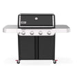 Weber Genesis E-415 Liquid Propane Gas Grill for Outdoor Grilling, 4 Burners, Black