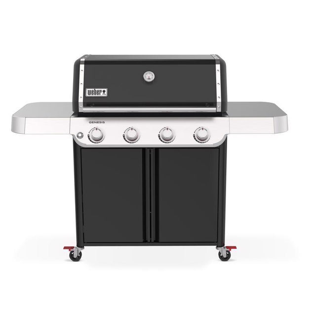 Weber Genesis E-415 Liquid Propane Gas Grill for Outdoor Grilling, 4 Burners, Black