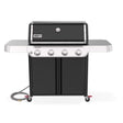 Weber Genesis E-415 Natural Gas Grill for Outdoor Grilling, 4 Burners, Black