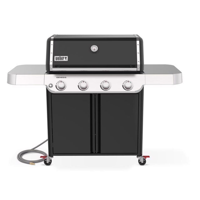 Weber Genesis E-415 Natural Gas Grill for Outdoor Grilling, 4 Burners, Black
