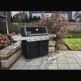 Weber Genesis E-415 Natural Gas Grill for Outdoor Grilling, 4 Burners, Black