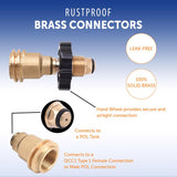 Flame King Brass Propane Adapter