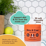 Natural Dog Company Dog Skin and Coat Supplement 9.5 oz