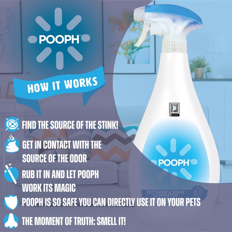 Pooph Pets Liquid Odor Remover 20 oz