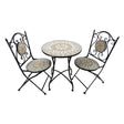 BISTRO SET STEEL 3PC