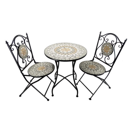 BISTRO SET STEEL 3PC