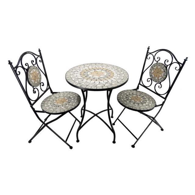 BISTRO SET STEEL 3PC