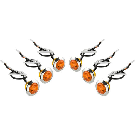 LED LGHT MNTNG RND AMBR