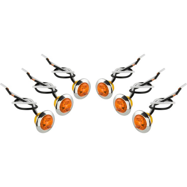 LED LGHT MNTNG RND AMBR