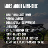 EGO Power+ Unisex Mini Bike