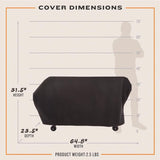 Oklahoma Joe's Black Prep/Storage Cart Cover