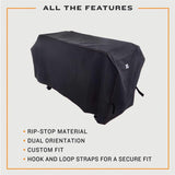 Oklahoma Joe's Black Prep/Storage Cart Cover