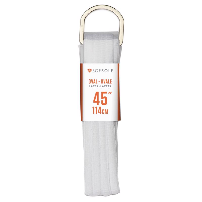 SHOE LACES WHITE 45"