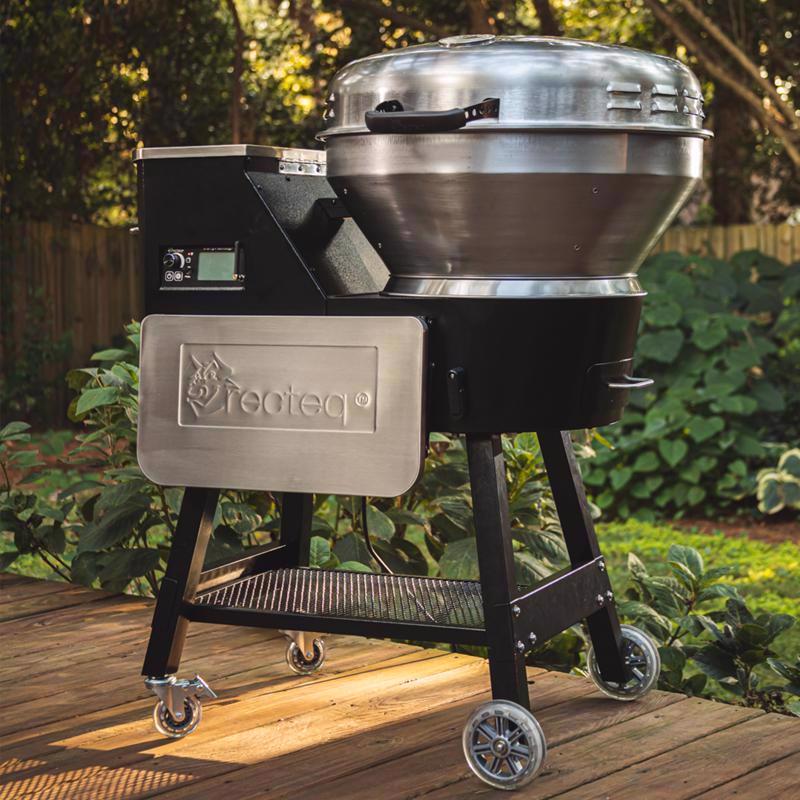 Recteq B380X Bullseye Deluxe Wood Pellet WiFi Grill and Smoker Black/Silver