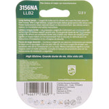 Philips Longer Life Incandescent Parking/Tail/Turn Miniature Automotive Bulb 3156NALLB2