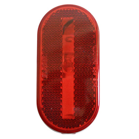 LIGHT OVAL RED 12V 2.06"