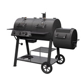 Oklahoma Joe's Canyon 3 Burner Charcoal/Liquid Propane Grill and Smoker Black
