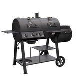 Oklahoma Joe's Canyon 3 Burner Charcoal/Liquid Propane Grill and Smoker Black