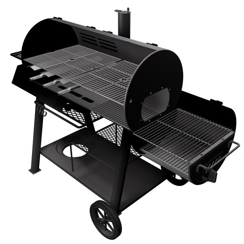 Oklahoma Joe's Canyon 3 Burner Charcoal/Liquid Propane Grill and Smoker Black