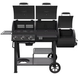 Oklahoma Joe's Canyon 3 Burner Charcoal/Liquid Propane Grill and Smoker Black