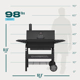 Charbroil 52 in. Charcoal Grill Black