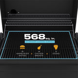 Charbroil 52 in. Charcoal Grill Black