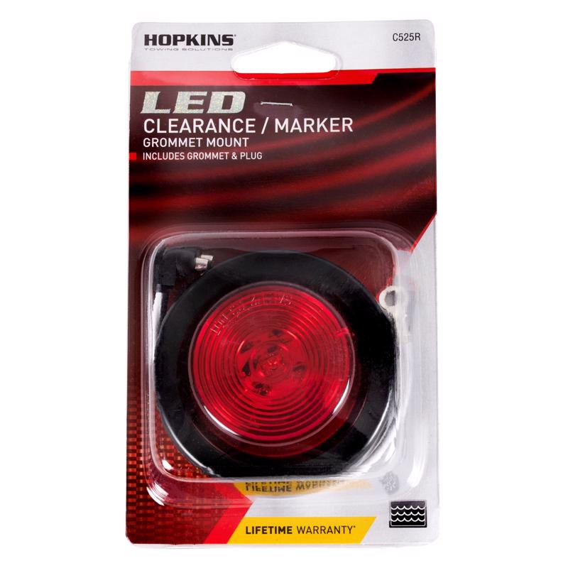 LED CLEARNC MRKR RED 2"
