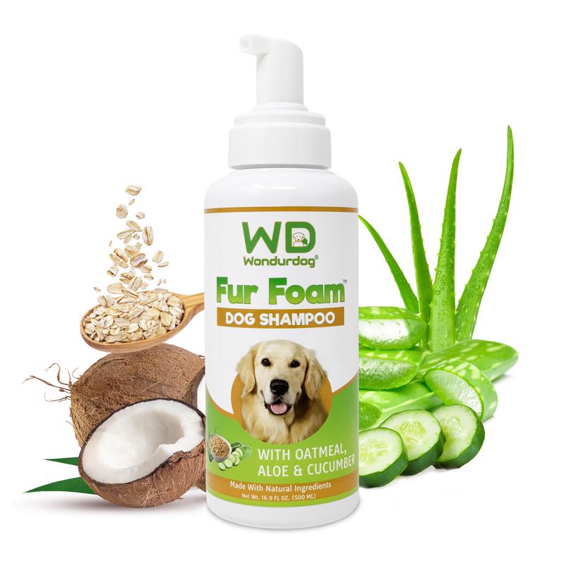 Wondurdog Fur Foam Oatmeal, Coconut, Aloe & Cucumber Dog Shampoo 2 oz 1 pk