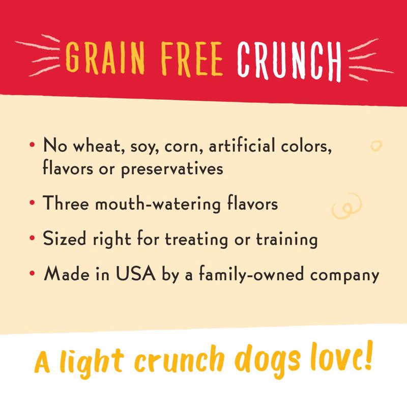 Charlee Bear Grain Free Crunch Bacon Blueberry Grain Free Biscuit For Dogs 8 oz 1 pk