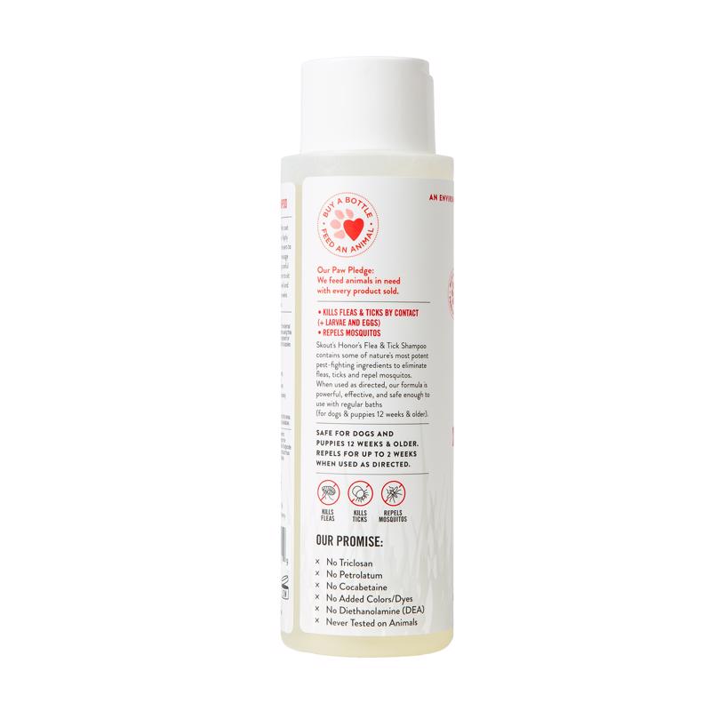 Skout's Honor White Cedarwood/Peppermint  Dog Flea and Tick Shampoo 16 oz 1 pk