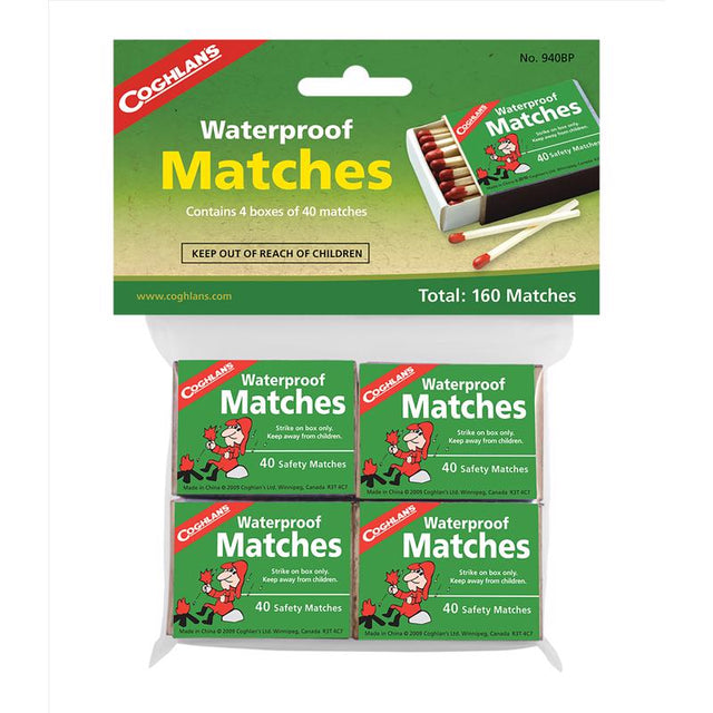 Coghlan's Green Waterproof Matches 4 pk