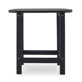 Signature Design by Ashley Sundown Treasure Black Square HDPE End Table