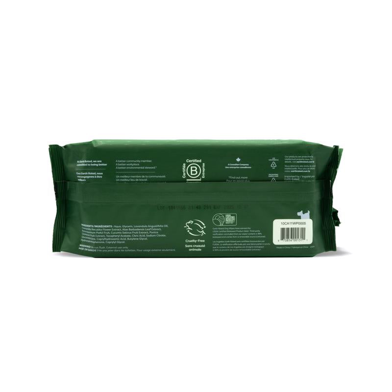 Earth Rated White Lavender Dog Wipes 60 pk
