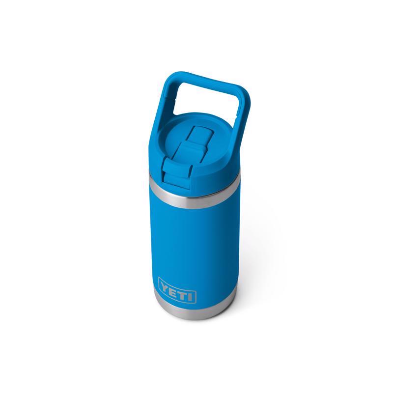 YETI Rambler 12 oz Big Wave Blue BPA Free Insulated Kids Water Bottle w/Straw