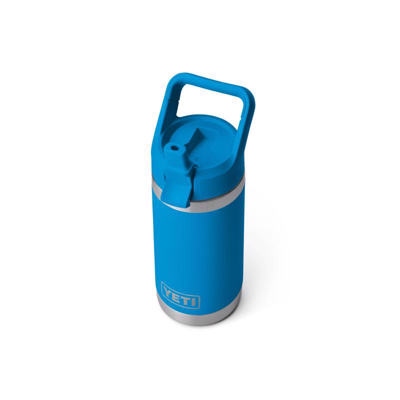 YETI Rambler 12 oz Big Wave Blue BPA Free Insulated Kids Water Bottle w/Straw