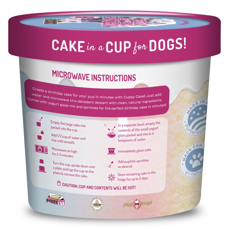 Cuppy Cake Birthday Cake with Pupfetti Sprinkles Treats For Dogs 4 oz 1 pk