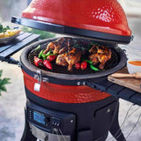 Kamado Joe 18 in. Konnected Charcoal Grill and Smoker Black/Red