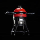 Kamado Joe 18 in. Konnected Charcoal Grill and Smoker Black/Red
