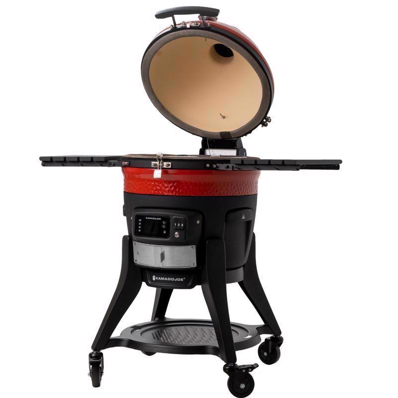 Kamado Joe 18 in. Konnected Charcoal Grill and Smoker Black/Red