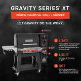 Masterbuilt 28 in. Gravity Series XT Digital Charcoal Grill and Smoker Black