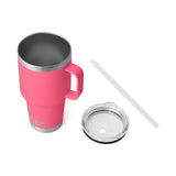 YETI Rambler 35 oz Tropical Pink BPA Free Straw Mug Insulated Straw Tumbler
