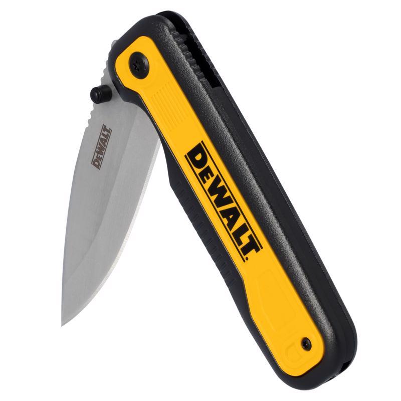 DEWALT Black/Yellow 7Cr Stainless Steel 7.8 in. Pocket Knife